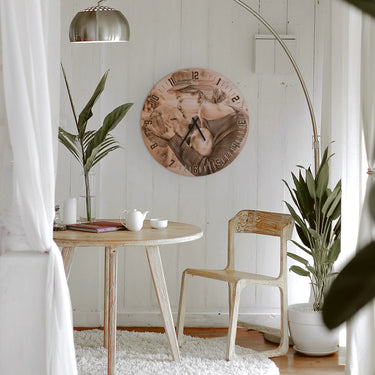 Trævægur - eget billede, rundt 30 cm